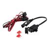 BUGUUYO Dual USB SAE to USB Adapter for Motorcycle Charging Inline Fuse Power Supply for Mobile Phone GPS Compatible Easy Installation with Rotary Bracket view 1
