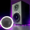 57MM Bass Speakers Passive Radiator Auxiliaries Rubber Vibrations Plate Subwoofer Bass Radiator Auxiliaries Vibrations Repair view 3