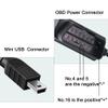 MISYNLON OBD Power Cable for Dash Camera, OBD2 to Mini USB Power Adapter Hardwire Charger Cord,12-24V to 5V 3A,24h Parking Surveillance/Acc Mode with Switch Button for Dashcam, GPS or Radar-3.5M view 2