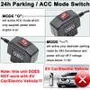 MISYNLON OBD Power Cable for Dash Camera, OBD2 to Mini USB Power Adapter Hardwire Charger Cord,12-24V to 5V 3A,24h Parking Surveillance/Acc Mode with Switch Button for Dashcam, GPS or Radar-3.5M view 3