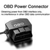 MISYNLON OBD Power Cable for Dash Camera, OBD2 to Mini USB Power Adapter Hardwire Charger Cord,12-24V to 5V 3A,24h Parking Surveillance/Acc Mode with Switch Button for Dashcam, GPS or Radar-3.5M view 4