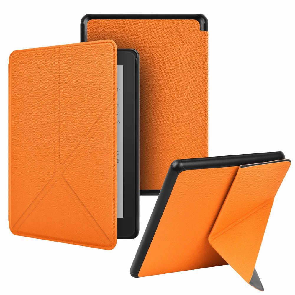 Case for New 7" Kindle Paperwhite and Signed Edition (12th Generation,2024 Edition) and 7" Kindle Colorsoft Signed Edition, Slim PU Leather Smart Cover with Foldable Stand and Auto Sleep Wake (3)