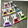 KONTONTY 3pcs Foldable Desktop Phone Stand Adjustable Multi-Angle Tablet Holder for Smartphones Tablets Lightweight Portable Random Colors view 2