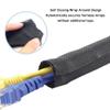 1/2" Split Braided Cable Sleeve 10ft - Cord Protector for Computer Desk, Gaming Setup, TV Wires - Flexible Wire Loom Organizer (Black) view 4