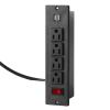UYVHXA 4 Outlet Power Strip, Wall Mount Power Outlet Strip with 2 USB Overload Switch Under Desk Power Strip US Plug 125V view 1