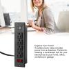 UYVHXA 4 Outlet Power Strip, Wall Mount Power Outlet Strip with 2 USB Overload Switch Under Desk Power Strip US Plug 125V view 4