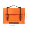 Bag for 14 Inch Laptops Simple Felt Case Handbag Style Sturdy Protective Case Brown view 3