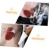 Silicone Hair Dye Ear Covers Leak Proof 3 Pairs Waterproof Red view 4