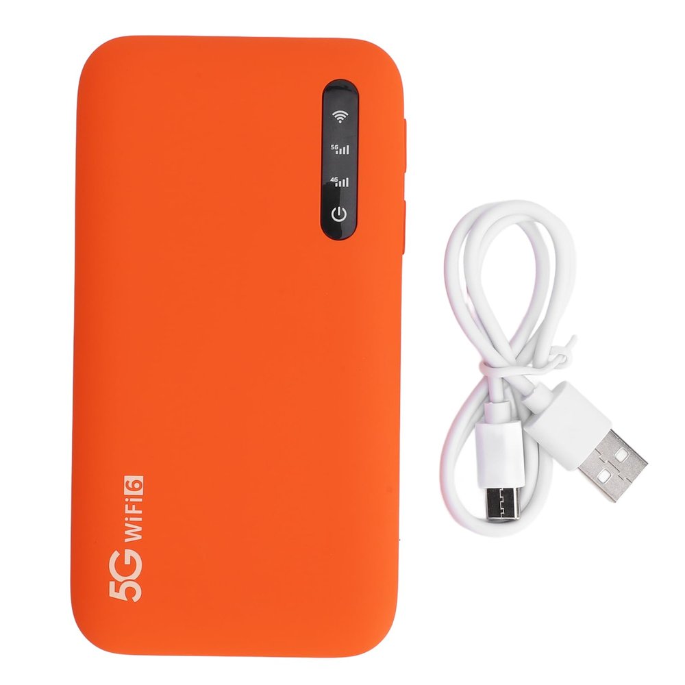 5G Mobile Hotspot with Band WiFi6, Support 16 Devices, 5G Portable Hotspot with SIM Card Slot for Travel, IP67 Rated