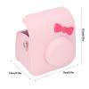 Acouto For Mini SE/7+ Camera Bag PU Leather Cute Protective Case with Adjustable Shoulder Straps, Ultra Fine Fiber Interior, Detachable Top Cover with Retro Style Camera Bag view 2