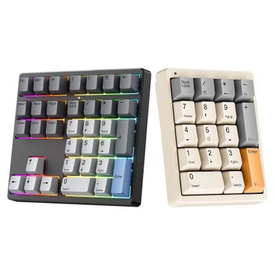 Kisnt 17Key Mechanical Number Pad &34 Key Custom Mechanical Number Pad
