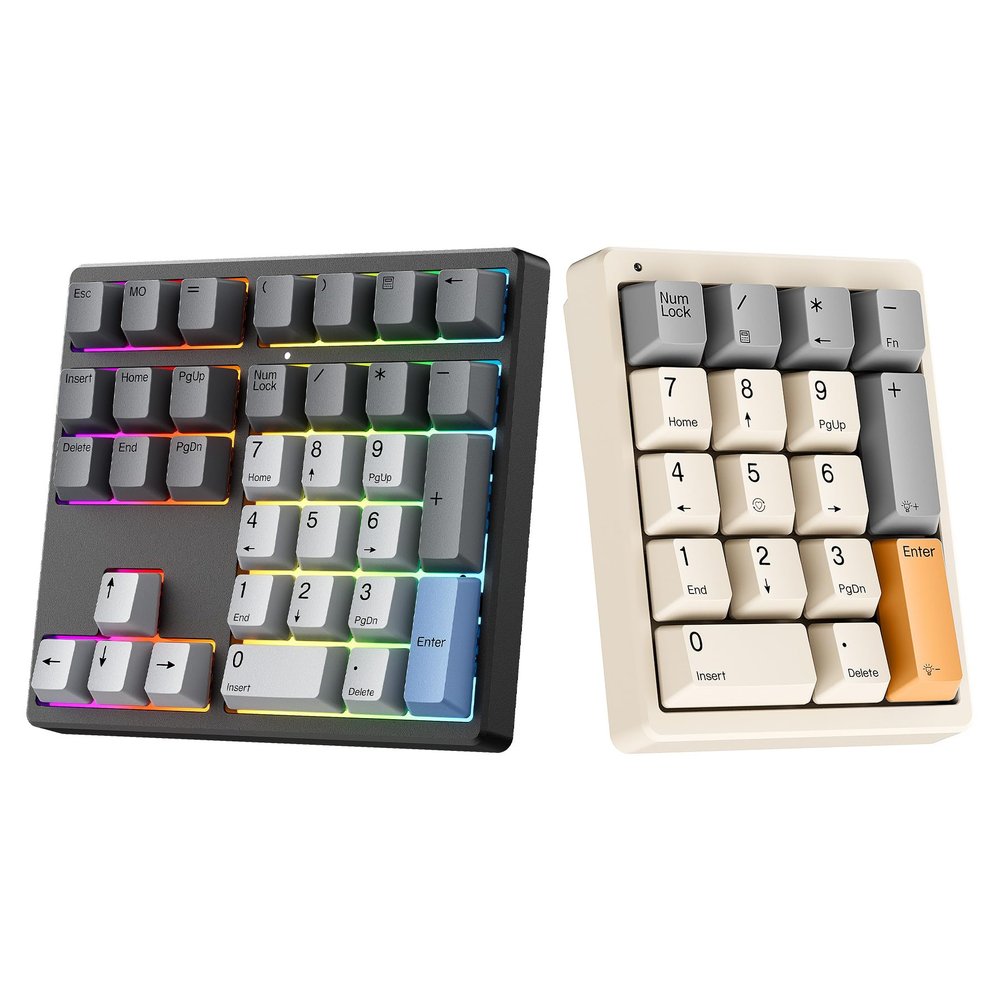 Kisnt 17Key Mechanical Number Pad &34 Key Custom Mechanical Number Pad