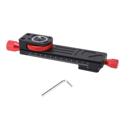 Acouto Macro Focus Rail Slider for Mirrorless Cameras with Quick Release Plate, Fine Focus Adjustments, and Smooth Rack and Pinion Movement, Aluminum Alloy Material, Stable Load
