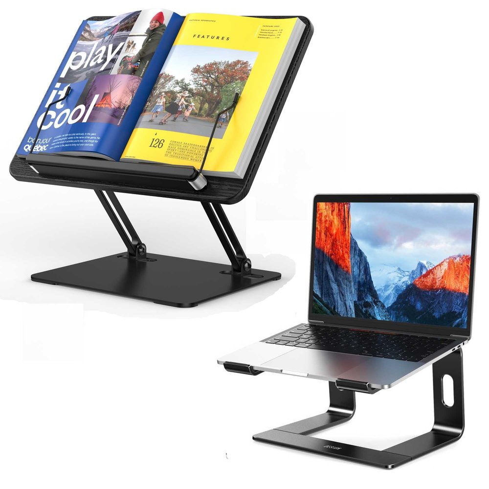 BESIGN LS03 Laptop Stand and BS01 Book Stand