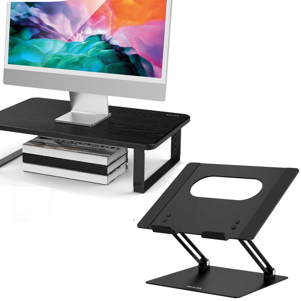 BESIGN LS10 Laptop Stand and MS01 Monitor Stand