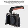 Camera Top Handle with 3 Cold Shoes,Easy Installation, Multiple Screw Holes,Professional Experience, Ergonomic Design,Aluminum Alloy, Pearwood for DSLR Cameras view 4