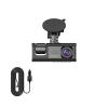 3 Channel Car DVR HD 1080P 3-Lens Inside Vehicle Dash CamThree Way Camera DVRs Recorder Video Registrator Dashcam Camcorder(2 Camera) view 1