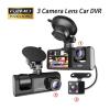 3 Channel Car DVR HD 1080P 3-Lens Inside Vehicle Dash CamThree Way Camera DVRs Recorder Video Registrator Dashcam Camcorder(2 Camera) view 2