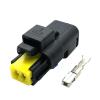 1/5/10/20 Set 2 Pin FCI Female Water Temperature p/Lug Turn Light FO Lamp Connector DJ7027A-1.5-21 211 PC022S0049(1 Set) view 1
