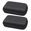 BRIGHTFUFU 2pcs Shockproof Eva Digital Accessory Storage Bags for Travel Portable Organizer Case for Hard Drives Cables and Electronics Black view 1