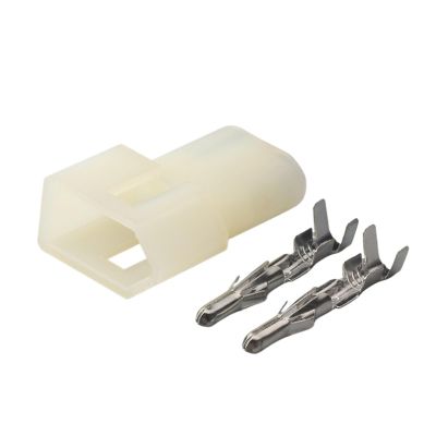 1/5/10/20 Set 2 Pin Auto Wiring Harness Connector is Suitable Fit Compatible Butt Socket Riveted Car Headlight Male Female p/Lug DJ3023-2.3-21(Male,10 Sets)