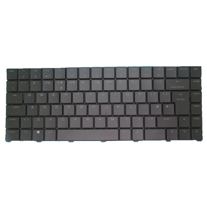 Laptop Keyboard for Intel NUC 9 Extreme Laptop Kit LAPQC71A BQC71ABBU6000 BQC71AUBU6000 Black with Frame New United Kingdom UK