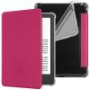 Clear Case for 7'' Kindle Paperwhite 12th Generation & Kindle Colorsoft Signature Edition (2024 Release) - Slim PU Leather Soft Flexible Transparent TPU Back Cover with Auto Sleep/Wake (Hot Pink) view 1