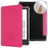 Clear Case for 7'' Kindle Paperwhite 12th Generation & Kindle Colorsoft Signature Edition (2024 Release) - Slim PU Leather Soft Flexible Transparent TPU Back Cover with Auto Sleep/Wake (Hot Pink) view 2