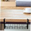 BRIGHTFUFU Cable Management Rack Under Desk Wire Organizer Extendable Socket Office Cord Organizer Black view 4