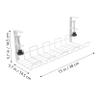 BRIGHTFUFU Desk Wire Organizer Under Desk Cable Management Rack Home Cord Organizer Office Supplies White Screw 18 Pcs Per Box view 2
