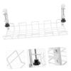 BRIGHTFUFU Desk Wire Organizer Under Desk Cable Management Rack Home Cord Organizer Office Supplies White Screw 18 Pcs Per Box view 3
