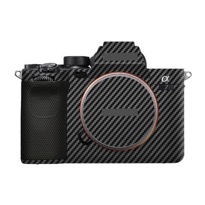 Anti-Scratch Camera Cover Skin Sticker for Sony Alpha 7 IV/A7M4/A7IV Camera Protector Film Skin (Carbon Fiber Black)