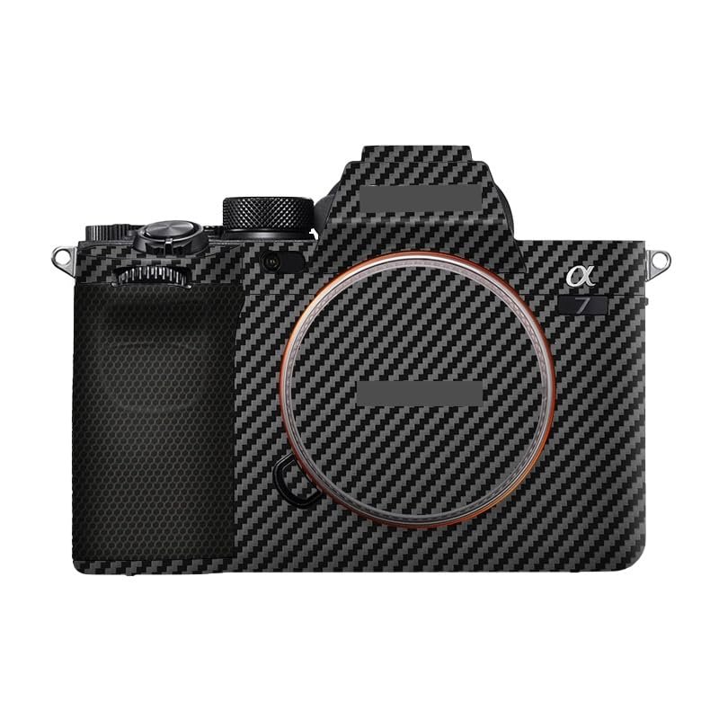 Anti-Scratch Camera Cover Skin Sticker for Sony Alpha 7 IV/A7M4/A7IV Camera Protector Film Skin (Carbon Fiber Black)