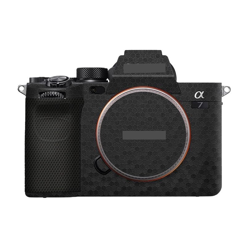 Anti-Scratch Camera Cover Skin Sticker for Sony Alpha 7 IV/A7M4/A7IV Camera Protector Film Skin (Honeycomb Black)
