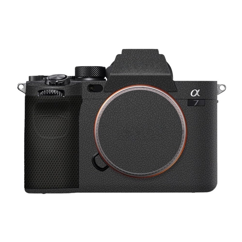 Anti-Scratch Camera Cover Skin Sticker for Sony Alpha 7 IV/A7M4/A7IV Camera Protector Film Skin (Leather Black)