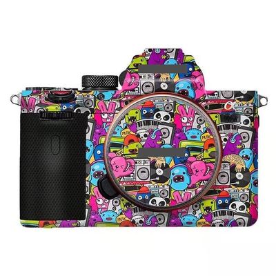 Anti-Scratch Camera Cover Skin Sticker for Sony Alpha 7 IV/A7M4/A7IV Camera Protector Film Skin (Graffiti Pink)
