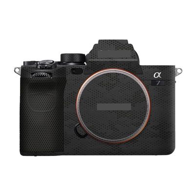 Anti-Scratch Camera Cover Skin Sticker for Sony Alpha 7 IV/A7M4/A7IV Camera Protector Film Skin (Mamba Black)