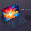EHLCYS Keyboard Case for Xiaomi Redmi Pad SE 8.7 Inch 2024, Magnetic Detachable Wireless Bluetooth 7 Colors Backlit Keyboard, Ultra-Thin Lightweight Stand Case with Mouse,Purple view 3