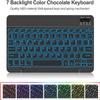 EHLCYS Keyboard Case for Xiaomi Redmi Pad SE 8.7 Inch 2024, Magnetic Detachable Wireless Bluetooth 7 Colors Backlit Keyboard, Ultra-Thin Lightweight Stand Case with Mouse,Purple view 4