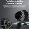 AOTULIGHT Smart Watch for Women,Elegant&High-end Stainless Steel IP68 Waterproof Smartwatch Fitness Tracker with Heart Rate Sleep Monitoring Calories Activity Tracker (Black) view 2