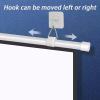 SXKJQER Manual Pull Down Projection Screen,White HD Pull Down Projector Screen,Wall & Ceiling Mount Projection Screen, for Home School Theater Cinema Indoor Outdoor Projector Movie Screen(16:9,72") view 2