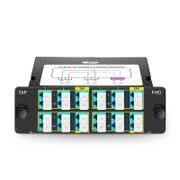 FHD Fiber TAP Cassette, OM4, 8 x LC Duplex Live Ports, 4 x LC Duplex TAP Ports, 50/50 Split Ratio | Real-time Monitoring