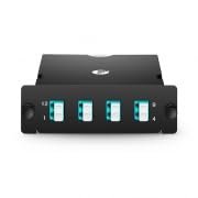 FHD MTP (Male) to LC Cassette, OM4, 8 Fibers, Universal, with Type B Trunk (Female) | 32F in 1U FHD