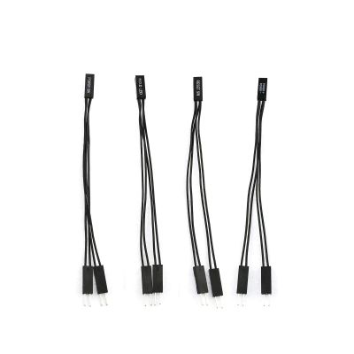 4PCS 2 Pins Single Female to Dual Male Jumper Splitter for PC Motherboard Power Light-Emitting Diode Switch Reset HDD Hard Drive