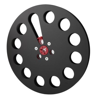 1/4 7 Inch Empty Tape Reel, Aluminum Alloy 7 Inch Universal Open Reel Sound Tape Disc for Studer Parts, Repair Recorder (Black)