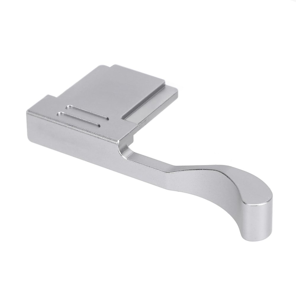 Camera Thumb Rest Support Holder,Camera Thumb Grip Aluminium Alloy Hot Shoe Thumb Rest Handle for X100V X100F XE3 XE4 (Silver)