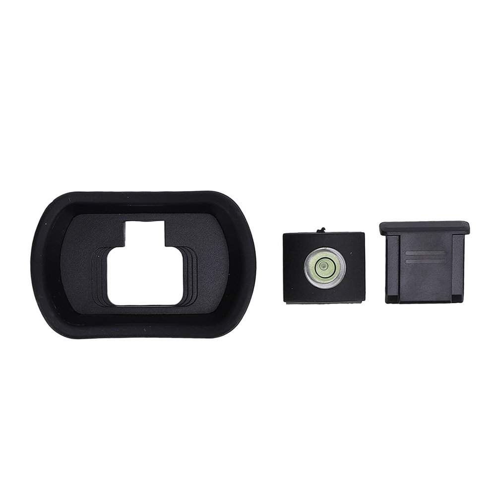 Acouto Camera Viewfinder Eyecup Set, DK-29 Square Shape Protector Level Tool and Hot Shoe Cover, Comfortable Material Compatible with Z5, Z6, Z7, Z6II, Z7II, Z6III, Easily Install, Snug