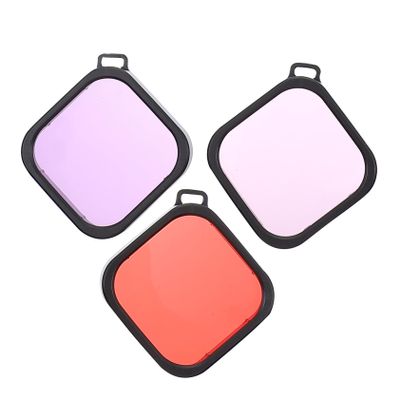 HOMOCONO 3pcs Underwater Lens Dive Filters for Scuba Diving Color for Freshwater Tropical Seawater Photography