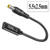 100W USB C to 5.5x2.5mm Cable, Male to DC Female 12V 19V 20V Adapter, DC 5.5x2.5mm Adapter to USB C Adapter Made for Asus Laptop Series, Router, Printer, RVs, Solar Generator view 2