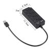 HOMSFOU Port USB Hub Overvoltage Overcurrent Protection USB Splitter for Laptop Phone Pc Compatible view 2